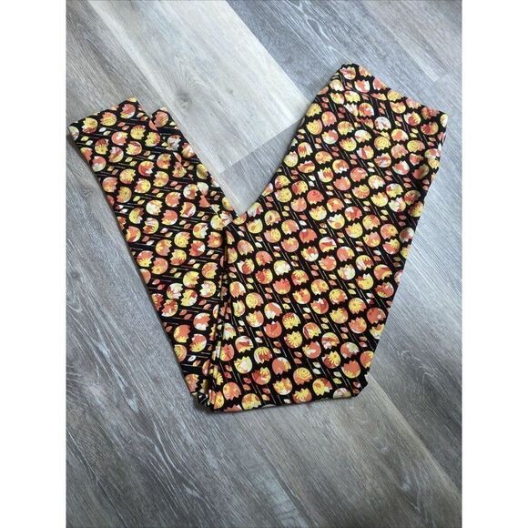 Lularoe Women’s TC Leggings Spring Flowers Tulips - Picture 1 of 4
